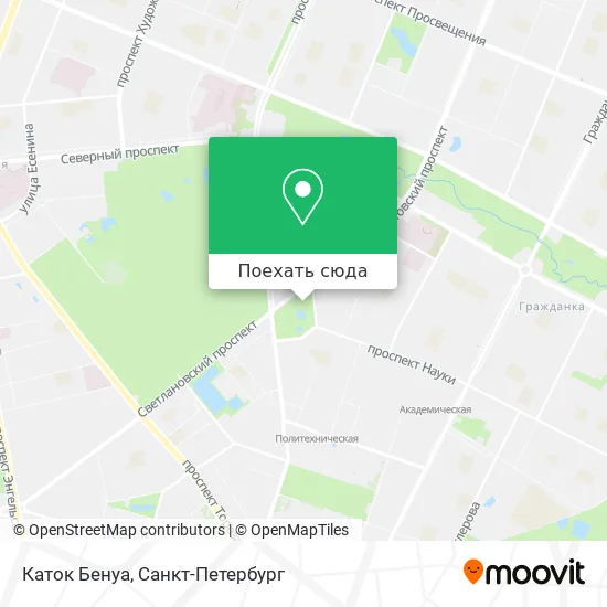 Карта Каток Бенуа