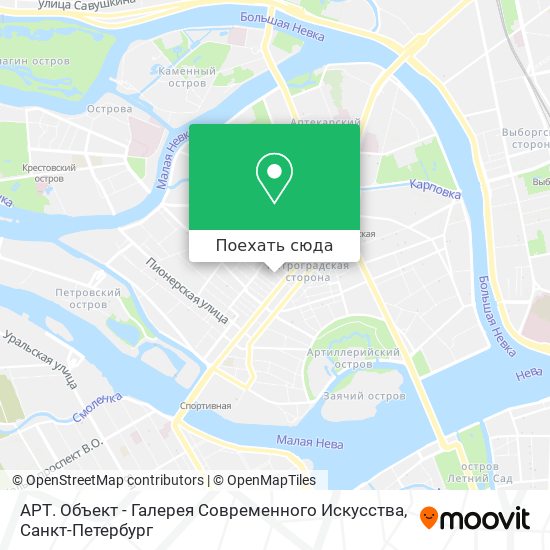 Карта АРТ. Объект - Галерея Современного Искусства
