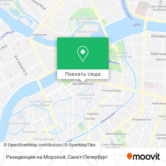 Карта Резиденция на Морской