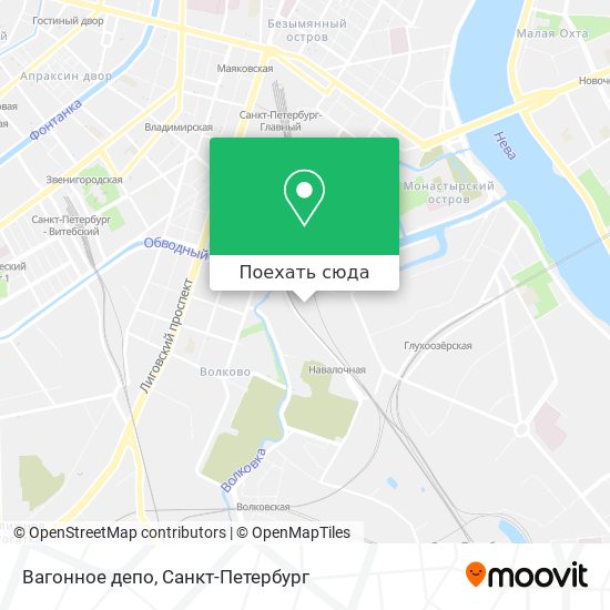 Карта Вагонное депо