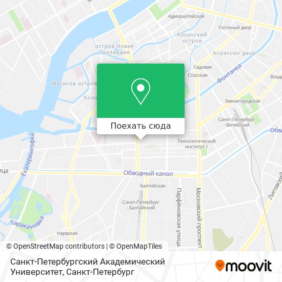Карта Санкт-Петербургский Академический Университет
