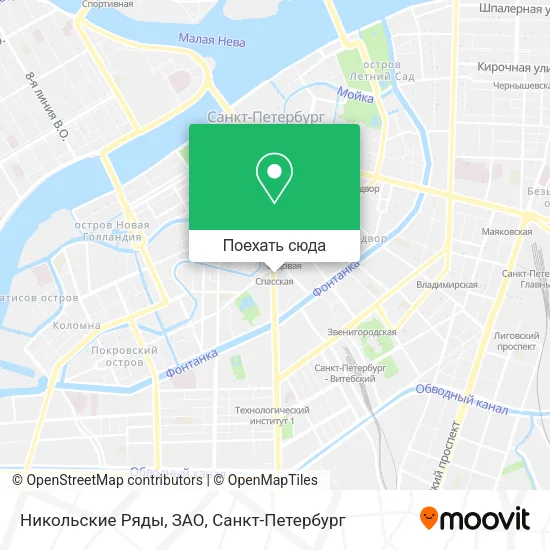 Карта Никольские Ряды, ЗАО