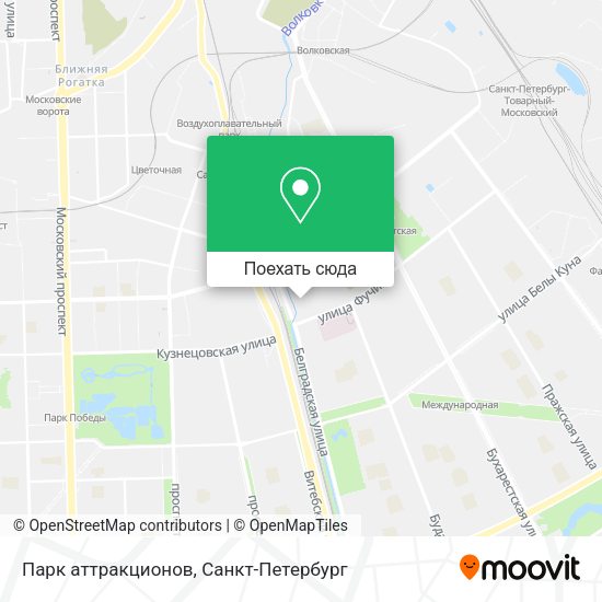 Карта Парк аттракционов