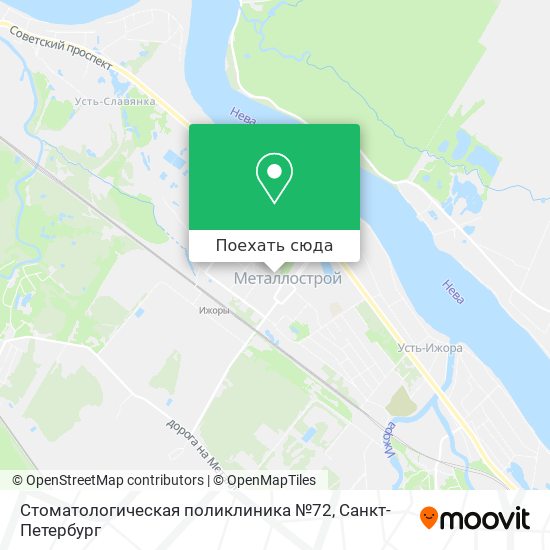 Карта Стоматологическая поликлиника №72