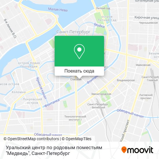 Карта Уральский центр по родовым поместьям "Медведь"