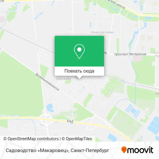 Карта Садоводство «Макаровец»