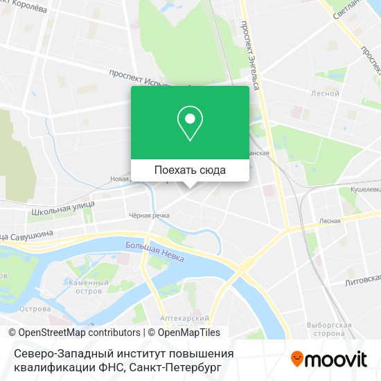 Карта Северо-Западный институт повышения квалификации ФНС