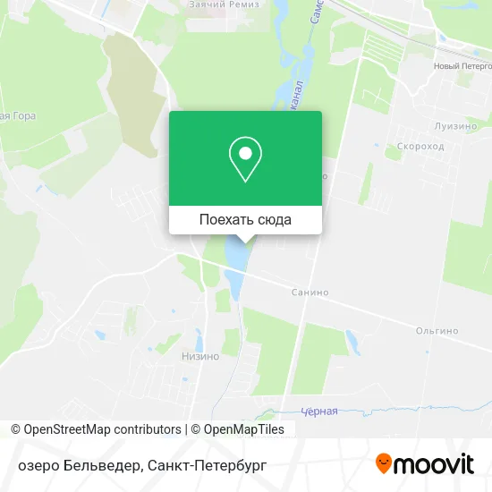 Карта озеро Бельведер