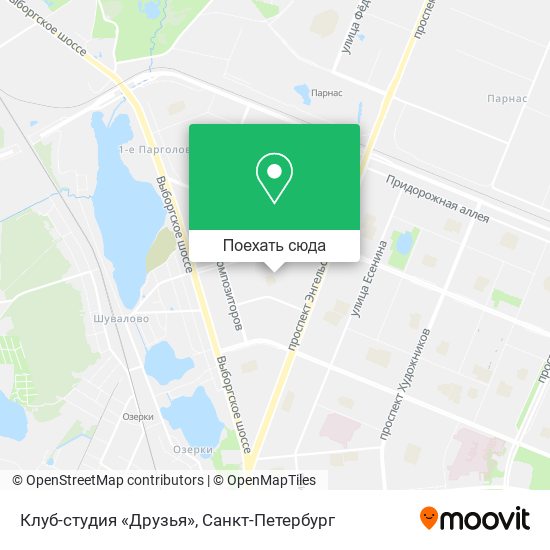 Карта Клуб-студия «Друзья»