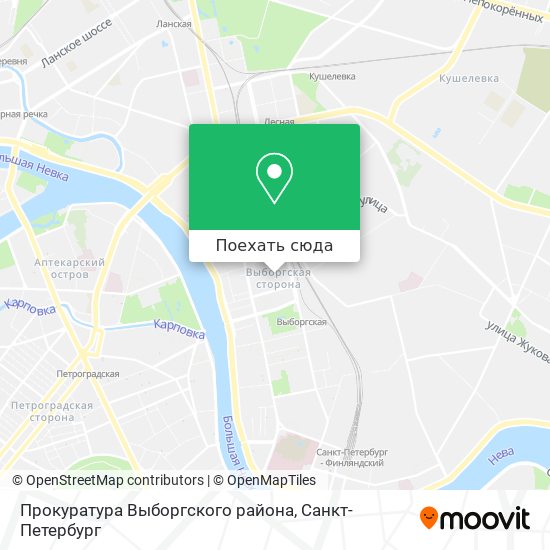 Карта Прокуратура Выборгского района