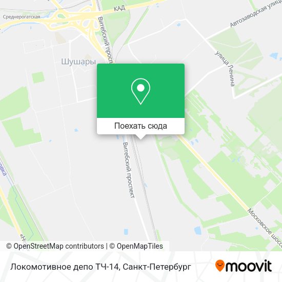 Карта Локомотивное депо ТЧ-14