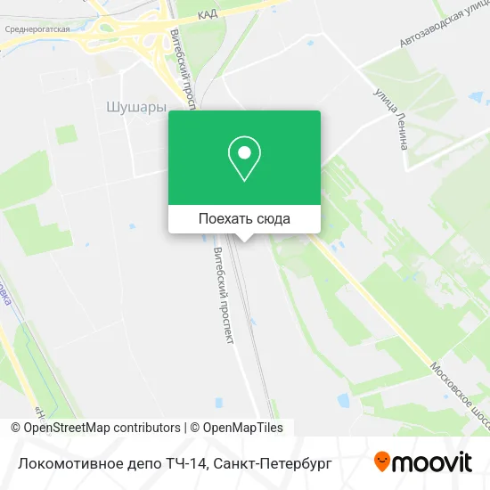 Карта Локомотивное депо ТЧ-14