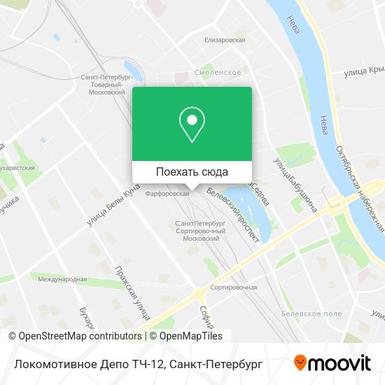 Карта Локомотивное Депо ТЧ-12