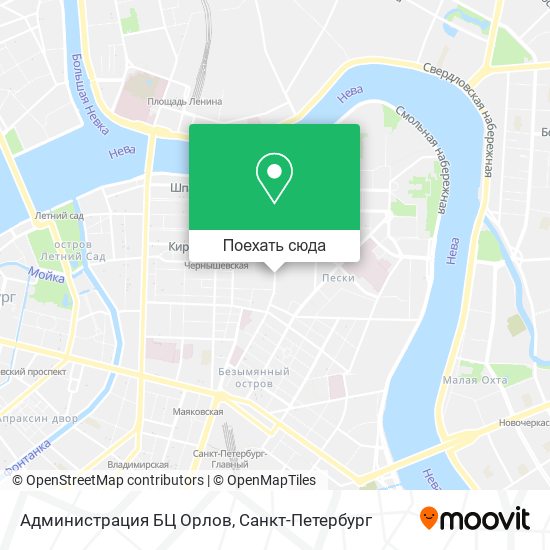 Карта Администрация БЦ Орлов