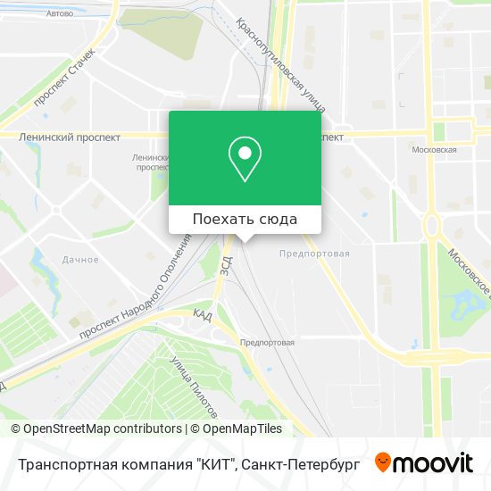 Карта Транспортная компания "КИТ"