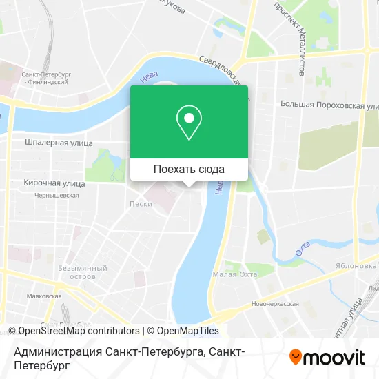 Карта Администрация Санкт-Петербурга