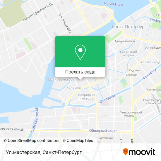 Карта Ул.мастерская