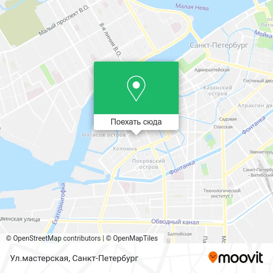 Карта Ул.мастерская