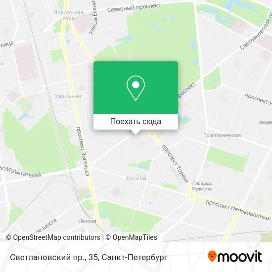 Карта Светлановский пр., 35