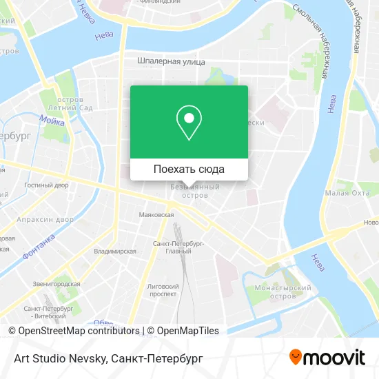Карта Art Studio Nevsky