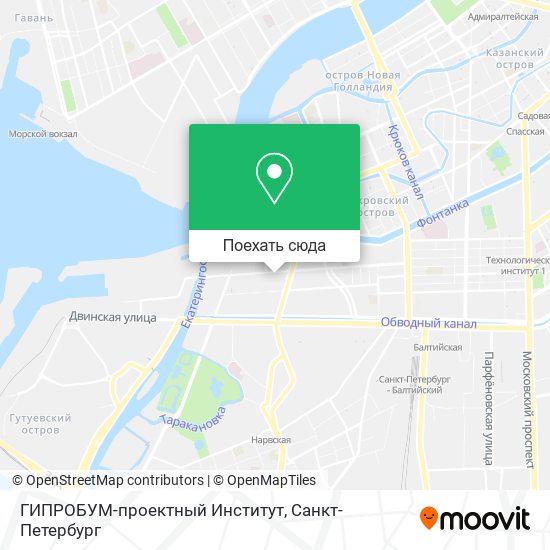 Карта ГИПРОБУМ-проектный Институт