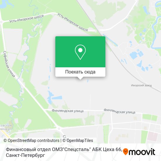 Карта Финансовый отдел ОМЗ"Спецсталь" АБК Цеха 66