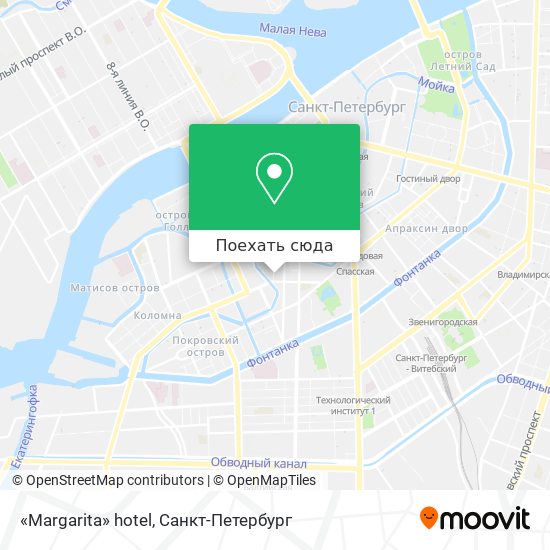 Карта «Margarita» hotel