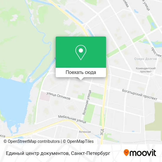 Карта Единый центр документов