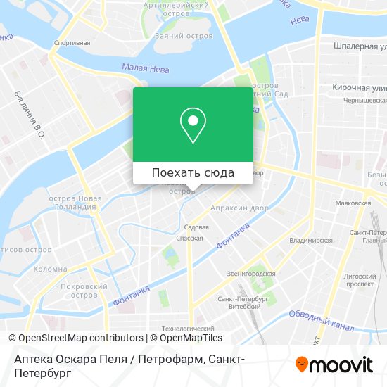 Карта Аптека Оскара Пеля / Петрофарм