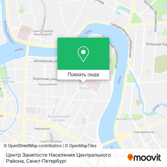 Карта Центр Занятости Населения Центрального Района