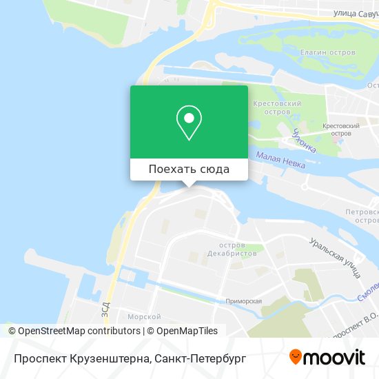 Карта Проспект Крузенштерна