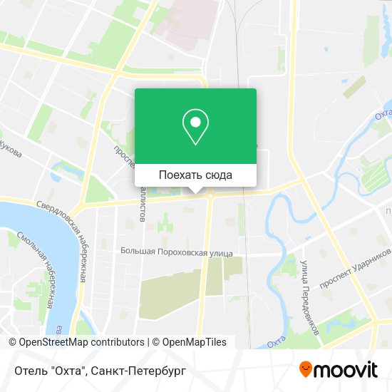 Карта Отель "Охта"