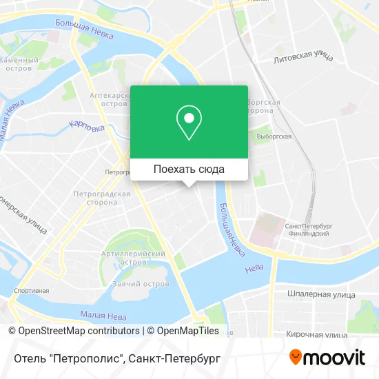 Карта Отель "Петрополис"