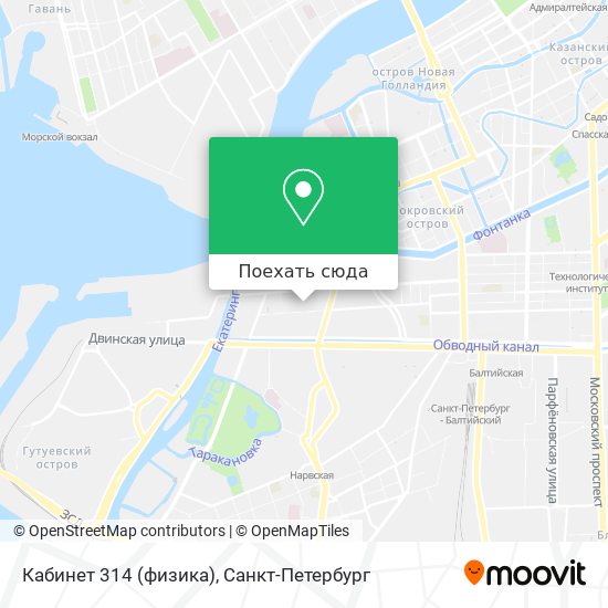 Карта Кабинет 314 (физика)