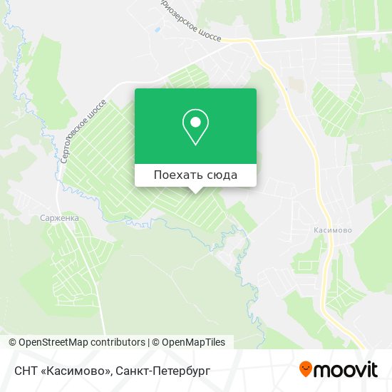 Карта СНТ «Касимово»