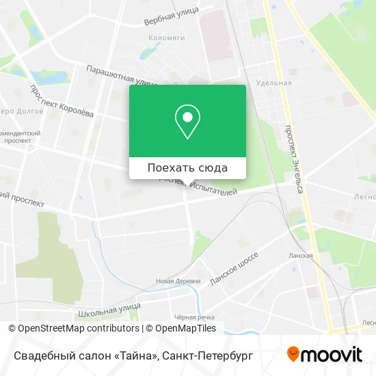 Карта Свадебный салон «Тайна»