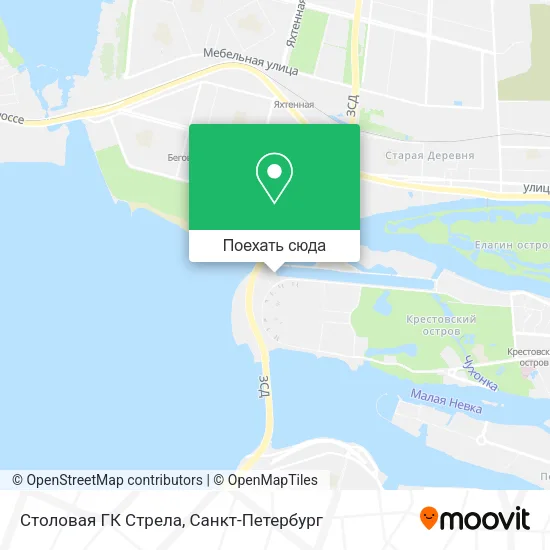 Карта Столовая ГК Стрела