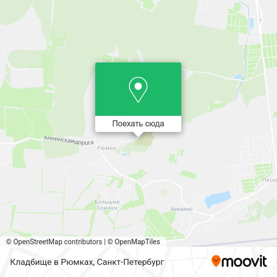 Карта Кладбище в Рюмках