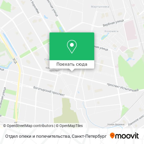 Карта Отдел опеки и попечительства