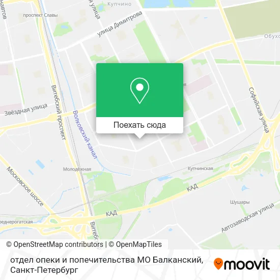 Карта отдел опеки и попечительства МО Балканский