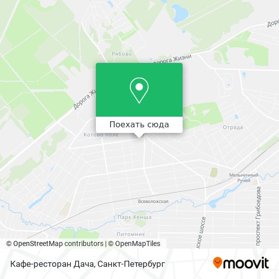 Карта Кафе-ресторан Дача