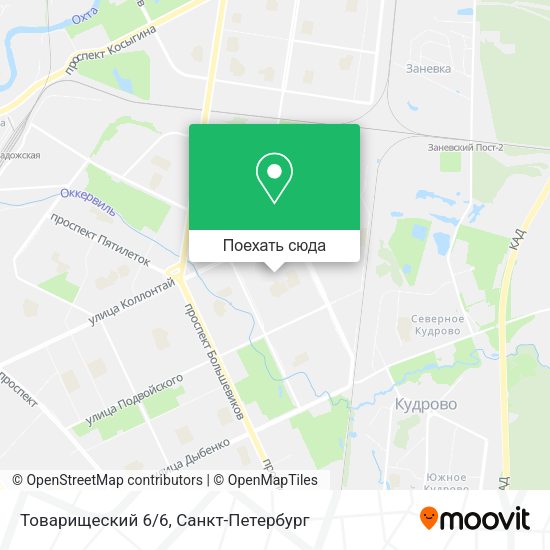 Карта Товарищеский 6/6
