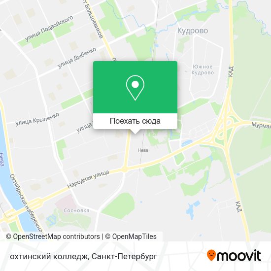 Карта охтинский колледж