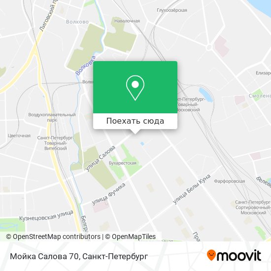 Карта Мойка Салова 70