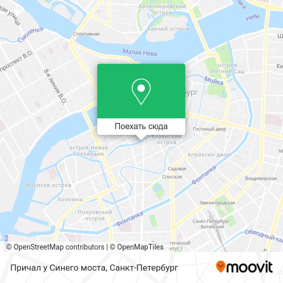 Карта Причал у Синего моста