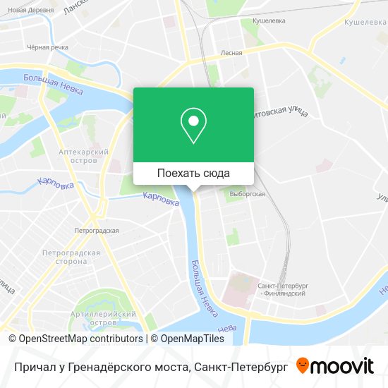 Карта Причал у Гренадёрского моста
