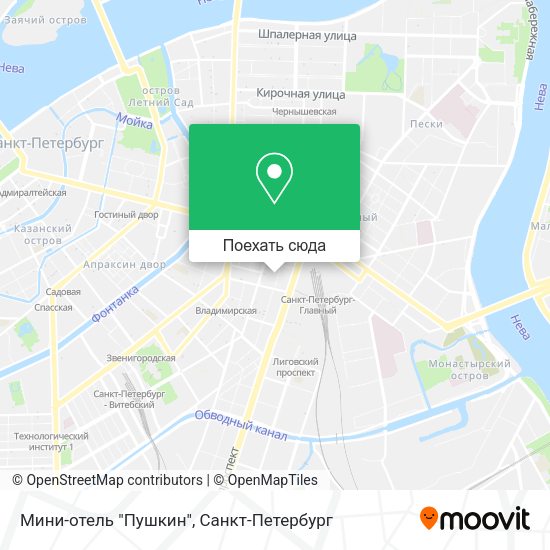 Карта Мини-отель "Пушкин"
