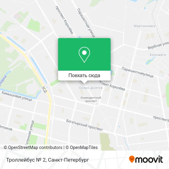 Карта Троллейбус № 2