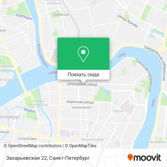 Карта Захарьевская 22