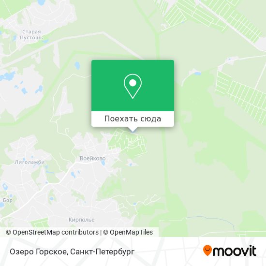 Карта Озеро Горское